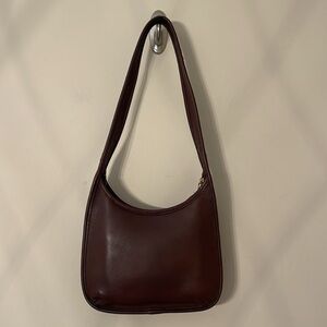 Coach Ergo Mini Zip Bag No. D7D 9020 Brown Leather Made in USA April 1997